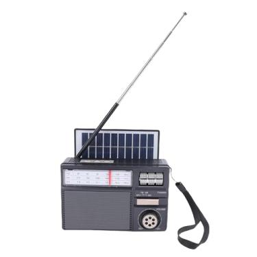 Imagem de Heayzoki Rádio Solar Bluetooth, Rádio Portátil AM FM SW, Suporte para Bateria Recarregável e Painéis Solares Fonte de Alimentação Alto-falante Bluetooth para Atividades Ao Ar Livre de (Preto)
