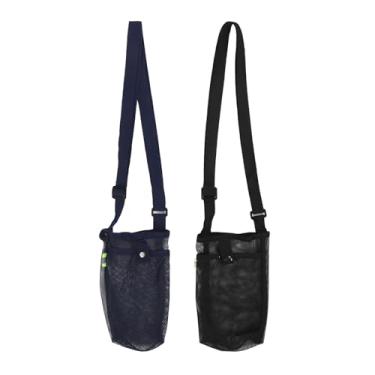 Imagem de Ainoli 2 peças de manga para garrafa de água ajustável alça de ombro suporte de bolsa para garrafa de água de malha para caminhadas esportes ao ar livre