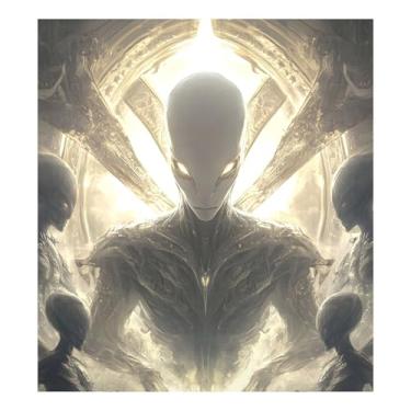 Imagem de Aliens Capas para lava-louças Capa magnética à prova d'água para geladeira 58 x 66 cm