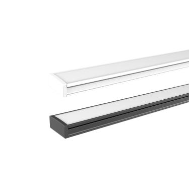 Imagem de Perfil Sobrepor Alumínio 17x7mm 3 Metros – Blumenau | Preto Fosco Cód. 411735-01