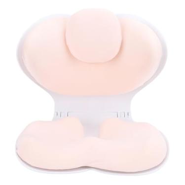 Imagem de Luocute Cadeira de Chão Dobrável Com Apoio para As Costas, Assento Ergonômico de Apoio Lombar para Escritório e Casa, Com Design Dobrável para Fácil Armazenamento e Transporte (Rosa claro)