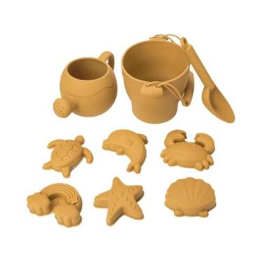 Imagem de Conjunto De Praia Infantil De Verão 9PCS/8PCS Balde De Plástico, Pás, 