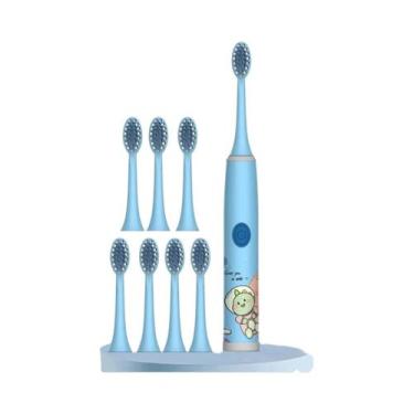 Imagem de Escova De Dentes Elétrica Infantil Com Cerdas Macias, Série Espaço Em 