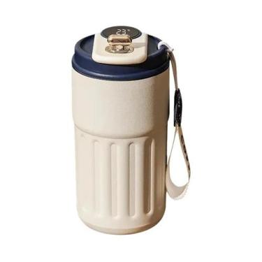 Imagem de Garrafa Térmica Inteligente De 450ml Com Display, Caneca De Café Em Aç