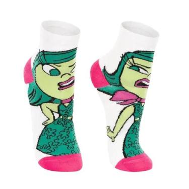 Imagem de Meia Infantil Lupo Disney Divertidamente  Alegria, Ansiedade, Inveja, 