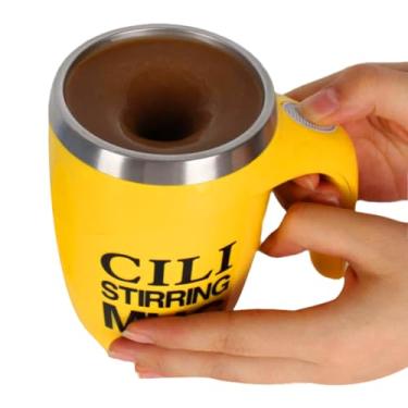 Imagem de Caneca de Café com Agitação Automática, Agitador De Bebidas Com Tampa, Copo Elétrico de Mistura com Agitador Magnético, Para Chá Leite, Chocolate, Café, Casa, Cozinha, Campismo