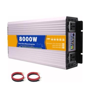 Imagem de 60V to 230V,Inversor de Onda Senoidal Pura 8000W 12V 24V 48V 60V 72V para 110V 230V AC para Actividades ao Ar Livre, Autocaravanas, Sistema Solar e Uso de Emergência