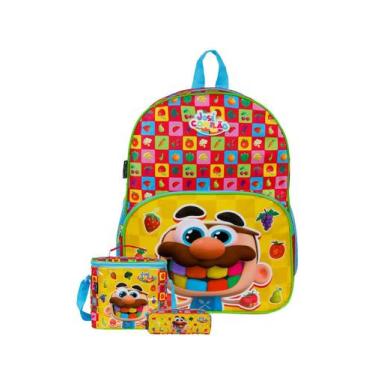 Imagem de Kit Escolar Mochila Costas + Lancheira + Estojo José Comilão - Dermiwi