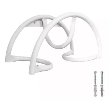 Imagem de Suporte Fixo Enrolador De Mangueira Jardim Borracha Até 30 Metros Meia