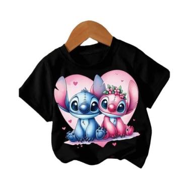 Imagem de Camiseta De Aniversário Disney Lilo Stitch Para Crianças Camisetas Pre