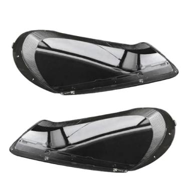 Imagem de Compatível com porsche cayenne s gts e1 9pa 955 957 2008-2010 habitação transparente faróis dianteiros escudo capa de vidro abajur