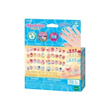 Imagem de Aquabeads Kit Refil Nail Studio Hearts e Ribbons 35059