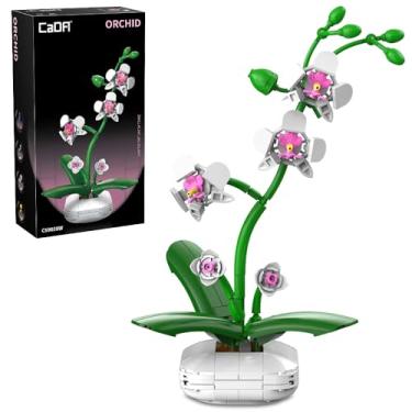 Imagem de CaDA C59028W Orchid Flower Building Set for Adults，237 PCS Botanical Flower Building Kit, Decorative Floral Arrangement Model for Home Décor & Stress Relief