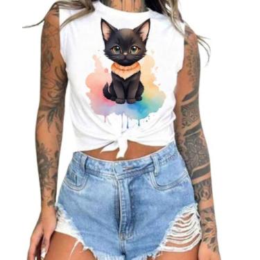 Imagem de Cropped T-Shirts Feminino Estampado Várias Estampas 26 - megan basic, 