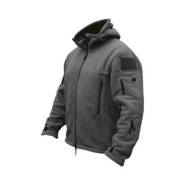 Imagem de Jaqueta Tática Térmica De Inverno Masculina Com Capuz Softshell Para E