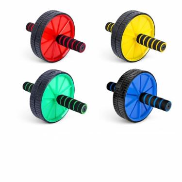 Imagem de Roda Abdominal Rolo Exercício Funcional Para Treino Lombar Abdômen Fitness