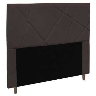 Imagem de Cabeceira Cama Box Casal King Size Mali 195cm Corano Marrom - Desk Design