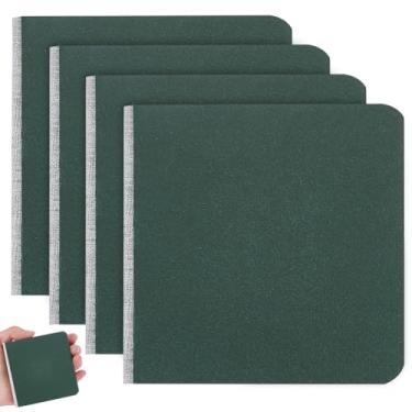 Imagem de PLIGREAT Mini caderno de desenho em aquarela, caderno de esboço quadrado portátil de 7,6 x 7,6 cm, caderno de desenho pequeno, 58 páginas, caderno de esboço, verde