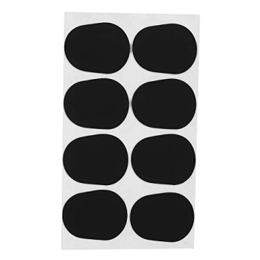 Imagem de Naroote Barítonos Saxofone Alto Bocal Almofadas 8 Peças Artesanato Durável para Amantes da Música Plástico Preto para Saxofonistas Altos (SLADE saxofone alto clarinete dentes almofada #01)