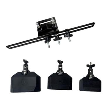 Imagem de JunZheHub Conjunto de 3 Peças de Blocos de Fixação para Bateria, Incluindo Suporte para Cowbell, Blocos de Percussão Latina E Outros Instrumentos Musicais. Fabr, Preto
