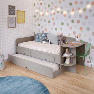 Imagem de Sofá Cama Cimol Bibox Helena MDF com Escrivaninha