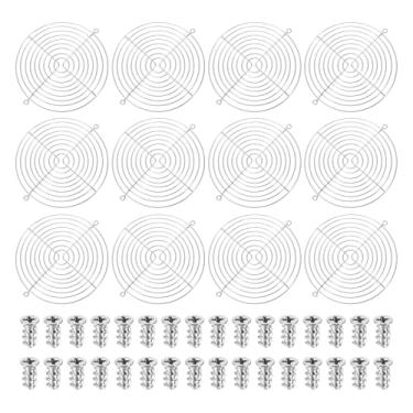Imagem de PATIKIL Grade de dedo com ventilador de 170 mm, 12 peças de capa de proteção de grade de ventilação de metal com parafusos para oficina industrial, computador, geladeiras domésticas, ar condicionado