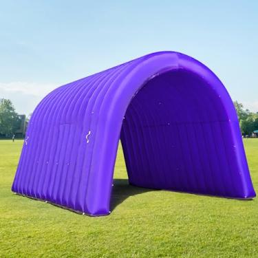 Imagem de OZIS Túnel inflável de entrada esportiva de 4,6 m com ventilador instalado Tenda de Túnel de Futebol Inflável Entrada para Publicidade de Negócios Eventos Promoção de Exibição (16 x 10 x 10 pés)
