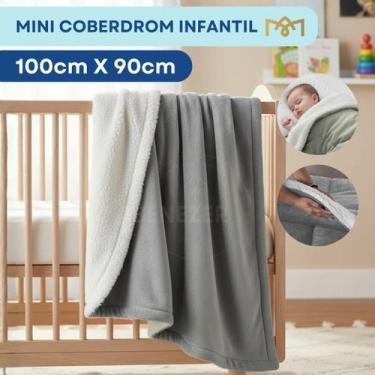 Imagem de Manta Coberdrom Bebê Extra Macia Carneirinho 1,00x90cm Com Interior Sh