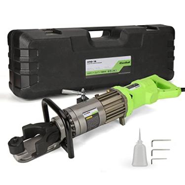 Imagem de CENTALL Dobrador de vergalhão elétrico de 5/8 polegadas 1100 W Máquina de dobra de vergalhão hidráulico #6-16 mm vergalhão dentro de 2-2,5 s Barra de aço de vergalhão de dobra fácil HRB-16 (verde