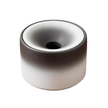 Imagem de Porta-cinzas Cinzeiro com tampa em degradê, design simples, cor sólida, à prova de vento, ideal para uso escritórios chineses, tamanho compacto