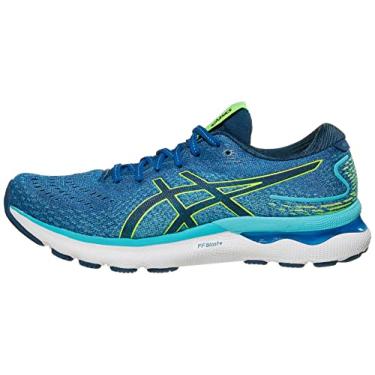 Imagem de ASICS Men's Gel-Nimbus 24 Running Shoes, 9.5, Lake Drive/Hazard Green