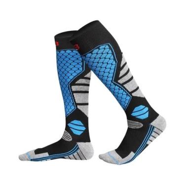 Imagem de Meias Esportivas Grossas De Inverno Para Aquecimento Ao Ar Livre, Abso