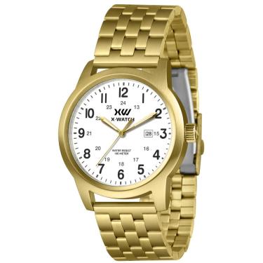 Imagem de Relógio X-Watch Masculino Ref: Xmgs1046 B2kx Casual Dourado