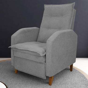 Imagem de Poltrona Reclinável Do Papai Ben Boucle Cinza