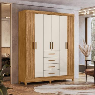 Imagem de Jogo Roupeiro E Comoda Romenia Freijo Off White