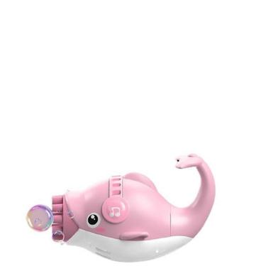 Imagem de Golfinho Bolhudo Lança Bolhas Sabão Criança Infantil Rosa 3