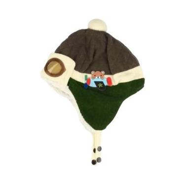 Imagem de Gorro De Piloto Quente De Inverno Para Meninos E Meninas Com Protetor 