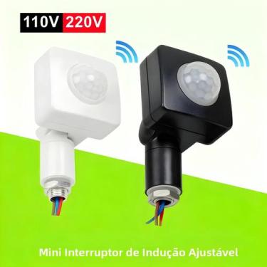 Imagem de Sensor De Movimento PIR Ajustável 2PCS AC220V 110V Interruptor De Luz 
