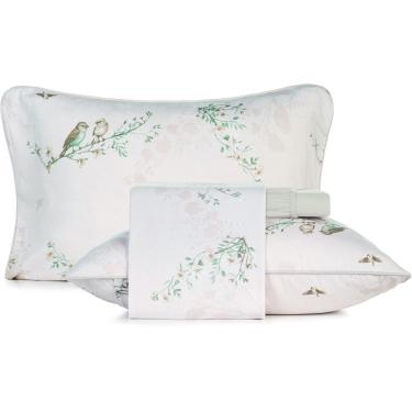 Imagem de Jogo de Cama Altenburg Pouso Malha 4 Peças Queen Bege