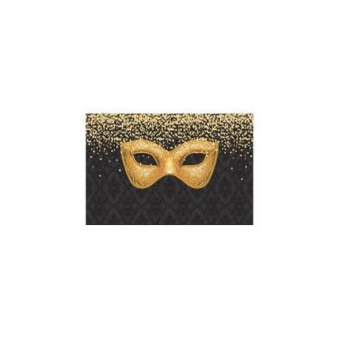 Imagem de Painel De Tecido Sublimado Baile de Máscaras Carnaval - Fabrika de Fes