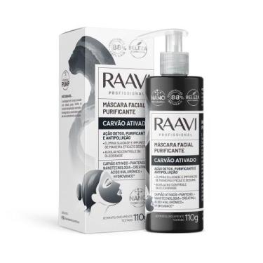 Imagem de Máscara Facial Purificante Carvão Ativado Raavi 110g, 110g