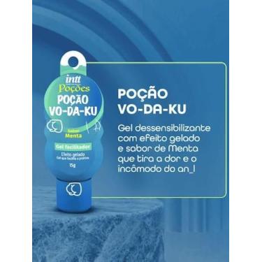 Imagem de Gel facilitador com efeito gelado vo-da-ku 15g - linha poções intt cos