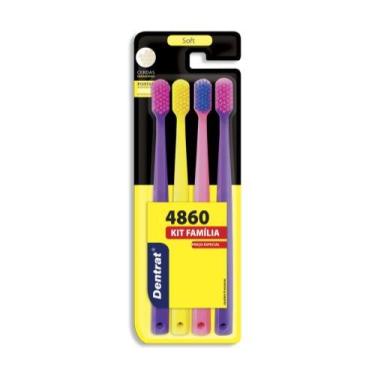 Imagem de Escova dentrat nova adulto familia kit c/4 4860