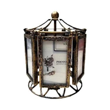 Imagem de Porta-Retrato Vintage Para Casamento 4,5 Polegadas, Ornamento De Mesa 