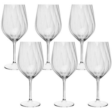 Imagem de Conjunto de 6 Taças Crex Optic de Vinho de Cristal Ecológico 600ml - B