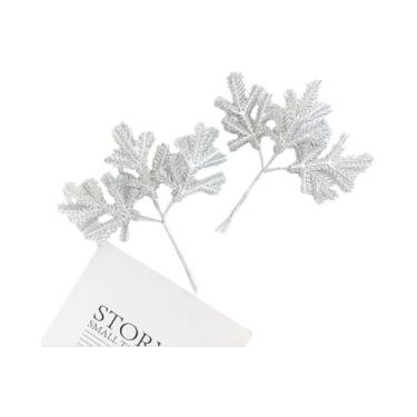 Imagem de Planta Artificial De Cacto Com Folhas Verdes 6PCS Para Decoração De Ca