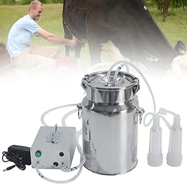 Imagem de Máquina De Ordenha Elétrica Equipamento De Ordenha De Gado Portátil, Bomba De Vácuo De Pulso, Proteger a Saúde Do úbere De Gado E Ovelha Para Vacas, Cabras, Ovelhas,Sheep-14L
