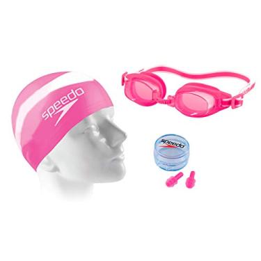 Imagem de Kit de Natação, Speedo, Swim Jr Slc, Óculos, Touca e Protetor de Ouvido - Rosa