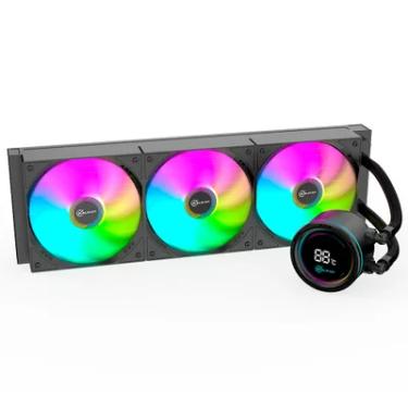 Imagem de Water Cooler Kalkan Alpha 360mm ARGB Tela Digital Amd/intel Preto Klk00048