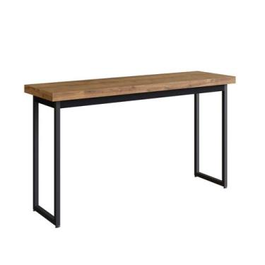 Imagem de Aparador para Sala de Estar Oxford com Vidro 110cm Mel - Metta Mobili